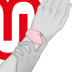 montre à technologie sans fil rose tendre