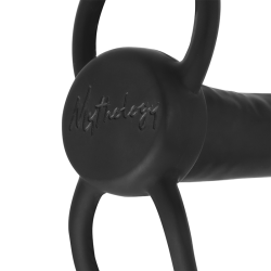 gode anal cobi onyx avec anneau de bite et testicule 13 cm en silicone