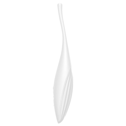 vibrateur  pointe de clit twirling joy blanc