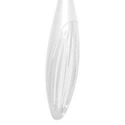 vibrateur  pointe de clit twirling joy blanc