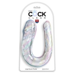 double trouble double gode 44 cm transparent
