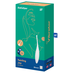vibrateur  pointe de clit twirling joy blanc