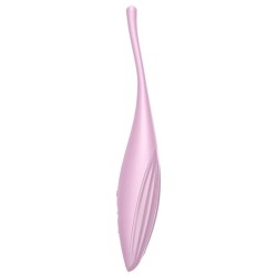 vibrateur  pointe de clit twirling joy rose