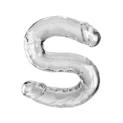double trouble double gode 46 cm transparent