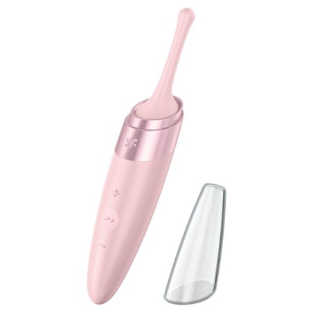 vibrateur  pointe de clit twirling delight rose