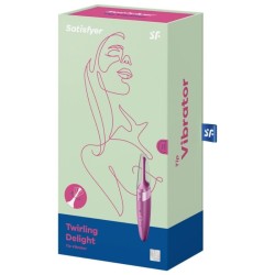 vibrateur  pointe de clit twirling delight violet