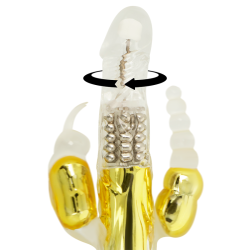 vibrateur multifonctionnel doré