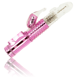 vibrateur avec fonction de rotation et stimulateur de clitoris