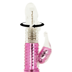 vibrateur avec fonction de rotation et stimulateur de clitoris