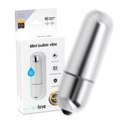 mini balle vibrante argent