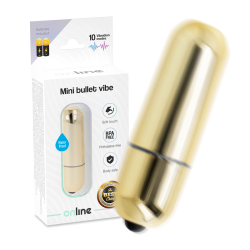 mini balle vibrante dorée