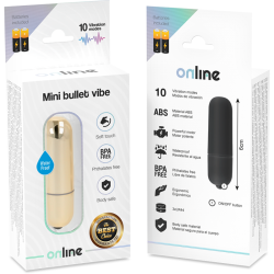 mini balle vibrante dorée