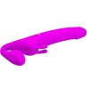 zanini strapless strap-on 10 vibrations violet