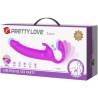 zanini strapless strap-on 10 vibrations violet