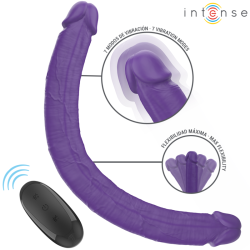gunter dildo double vibrateur 40 cm violet télécommande