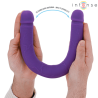gunter dildo double vibrateur 40 cm violet télécommande