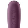 vibrateur dual kiss air pulse vin rouge