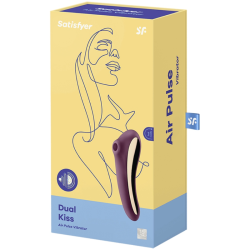 vibrateur dual kiss air pulse vin rouge