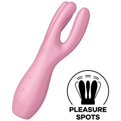 vibrateur threesome 3 rose