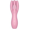 vibrateur threesome 3 rose