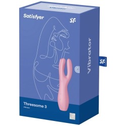 vibrateur threesome 3 rose