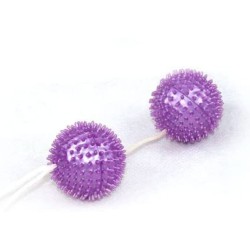 balles texturées violet profondement plaisir 3.60 cm