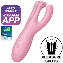 application vibrateur threesome 4 rose