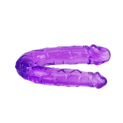 double gode en gelée flexible lilas
