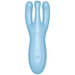 application vibrateur threesome 4 bleu
