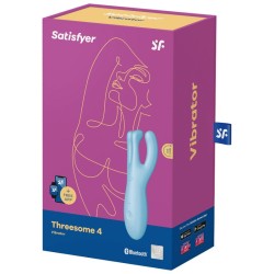application vibrateur threesome 4 bleu