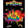 gode drapeau lgbt vague 17 cm