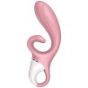 application vibrateur hug me rabbit rose