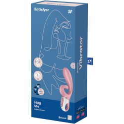 application vibrateur hug me rabbit rose