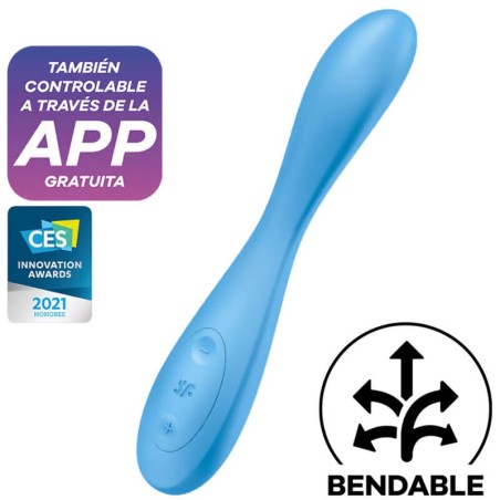 application multi vibrateur g-spot flex 4+ bleu