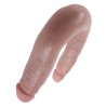 gode double pénétration 12.7 cm naturel