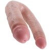 gode double pénétration 17.8 cm naturel