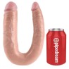 gode double pénétration 17.8 cm naturel