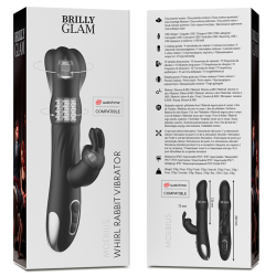 brilly glam- moebius rabbit vibrateur et rotateur watchme technologie sans fil compatible