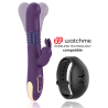 bastian rabbit up & down, rotateur et vibrateur compatible avec la technologie sans fil watchme