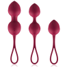 premium silicone 3 perles de kegel vibrantes télécommande