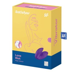 vibrateur  doigts love riot violet
