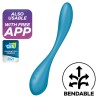 vibrateur multi g-spot flex 5 bleu