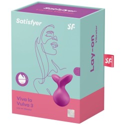 vibrateur  poser viva la vulva 3 violet