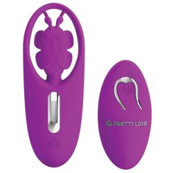 stimulateur papillon dancing pour culottes avec télécommande lilas