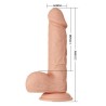 belle rencontre bahamut gode réaliste flexible 21.8 cm naturel