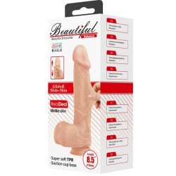 belle rencontre bahamut gode réaliste flexible 21.8 cm naturel