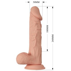 belle rencontre buraq gode réaliste flexible 24 cm naturel