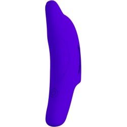 puissant stimulateur de doigts bleu foncé delphini