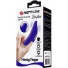 puissant stimulateur de doigts bleu foncé delphini