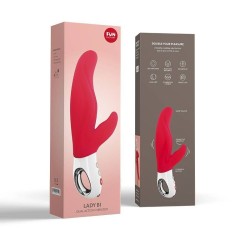 vibrateur double lady bi rouge inde